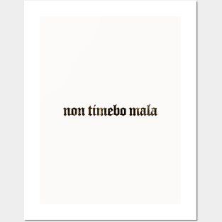 Non Timebo Mala - I Will Fear No Evil Posters and Art